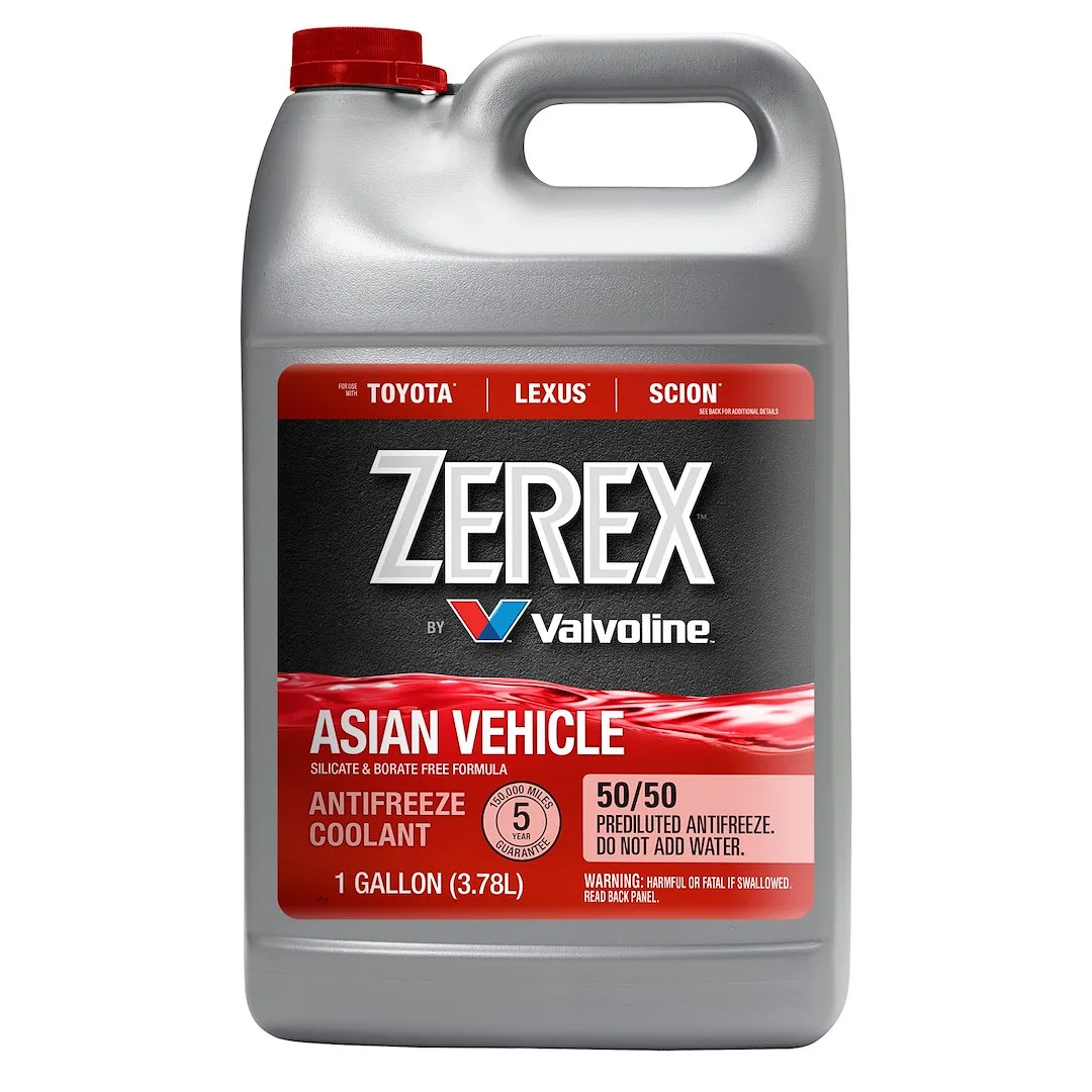 675130 – ZEREX Engine Coolant, Pre-Mixed 50-50 Red Service Life Of Up To 5 Years Or 150,000 Miles 1 Gallon Jug Single...